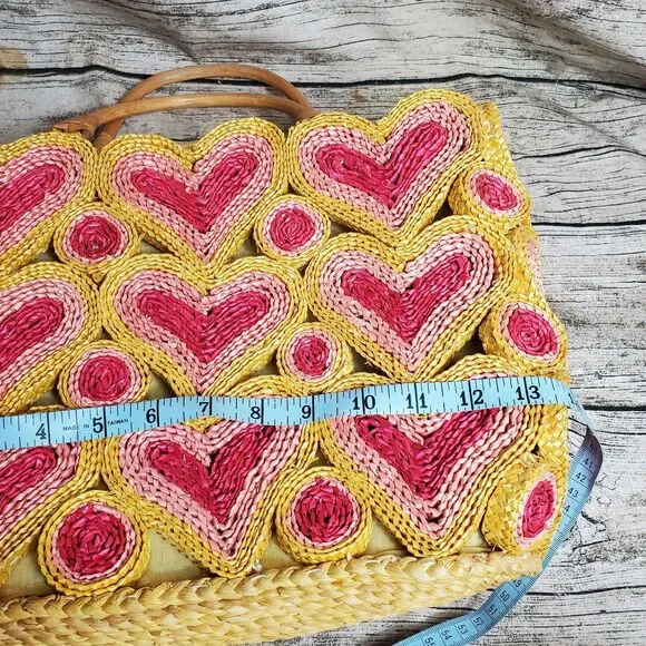 Per una Heart Straw Handbag - Picture 8 of 16